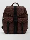 Ganni Tech Quilted Backpack Polyamide Top Handle In Red