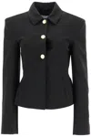 Ganni Technical Twill Blazer For In Black (black)