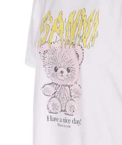 GANNI TEDDY PRINT RELAXED T-SHIRT
