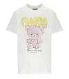 Ganni Women Teddy Organic Cotton T-shirt In White
