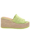 Ganni Tender Shoots Smock Espadrille Wedge Sandals