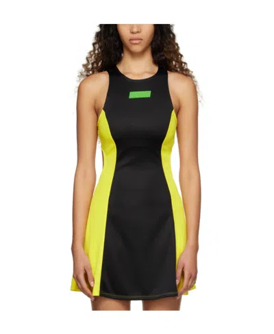 Ganni Woman Mini Dress Black Size 6 Polyester In Black 099