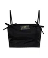 Ganni Black Duchesse Nylon Camisole In Black