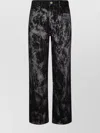 Ganni Tie-dye Denim Trousers Pockets