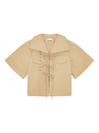 Ganni Tie-fastening Shirt
