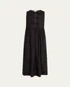 Ganni Tie String Poplin Dress