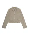 Ganni Light Melange Suiting Jacket Beige In Nude
