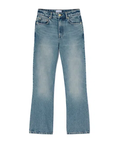 Ganni Tint Rigid Betzy Jeans In Blue
