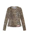 Ganni Topwear In Animalier Polyester