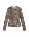 Ganni Topwear In Animalier Polyester