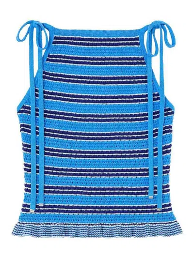 Ganni Top - Azul In Blue