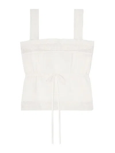 Ganni Top - Blanco In White