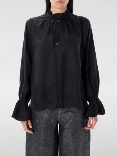 GANNI TOP GANNI WOMAN COLOR BLACK,H22611002