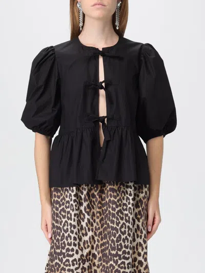 GANNI TOP GANNI WOMAN COLOR BLACK,H16855002