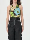 Ganni Printed Bodysuit In Multicolor