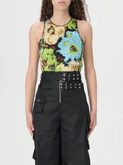 GANNI TOP GANNI WOMAN COLOR MULTICOLOR,G89460005