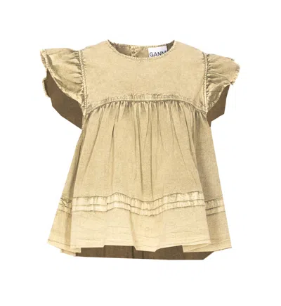 Ganni Top In Neutral