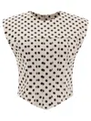 Ganni Polka Dots Corset Blouse