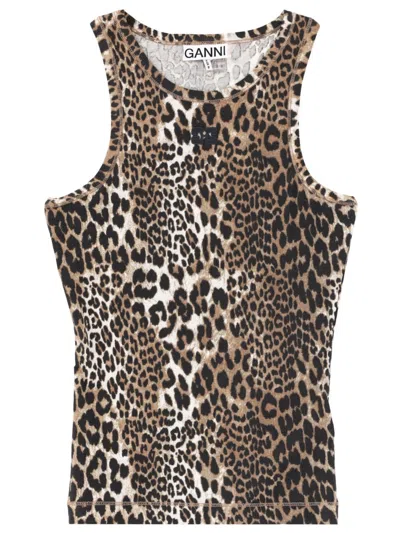 GANNI TOPS WITH LOGO