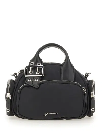Ganni Tote Bag With Logo Print