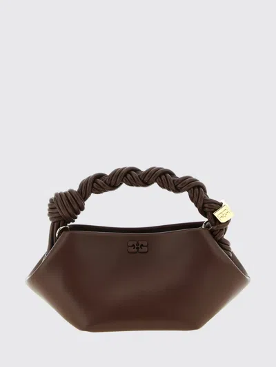 Ganni Tote Bag Woman In Brown