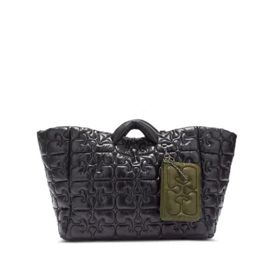 Ganni Tote Bags In Black