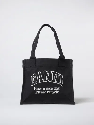 Ganni Tote Bags  Woman Color Black