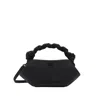 Ganni Mini Grained Bou Bag With Twisted Handle In Multi