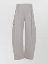 Shop Ganni Track Pants With Cargo Pockets And Logo