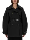 Ganni Twill Midi Trench Buckle