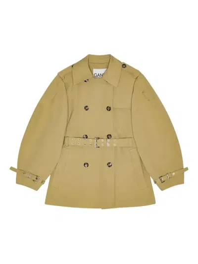 GANNI TRENCHCOAT MIT BALLONÄRMELN