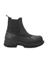 Ganni Solid-colored Thick-soled Boots In Black