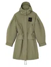 Ganni Oversized Double-breasted Checked Brushed-wool Coat In Green