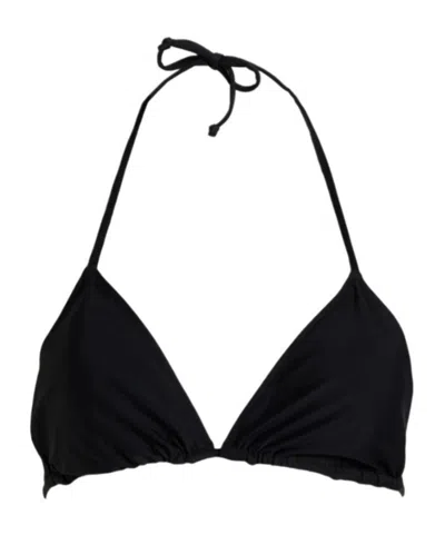 Ganni Triangle Bikini Top In Black