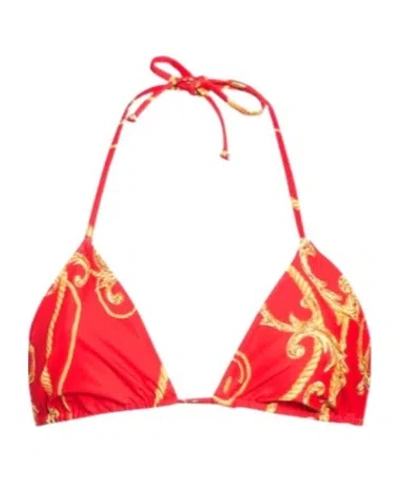 Ganni Triangle Bikini Top In Multi