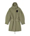 Ganni Oversized Double-breasted Checked Brushed-wool Coat In Green