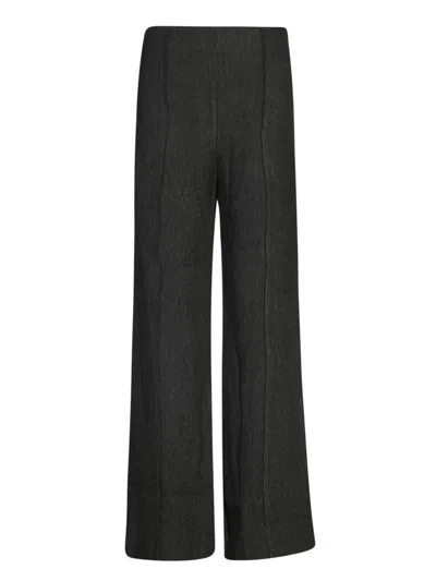 Ganni Trousers In Black