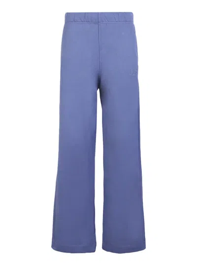 Ganni Trousers In Blue