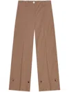 Ganni Adjustable-leg Tailored Trousers In Tiger''s Eye