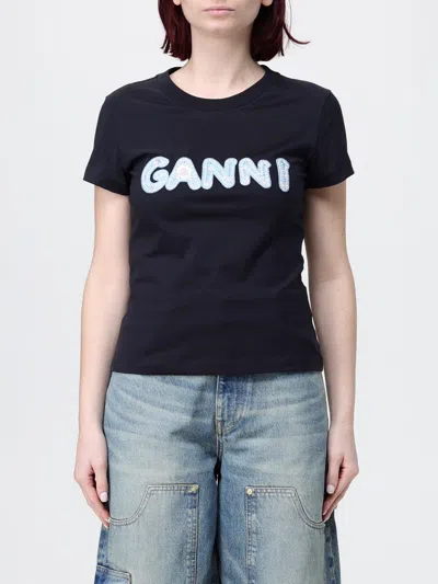 Ganni T-shirt  Woman Color Black