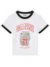 Ganni T-shirt "kitty" In White