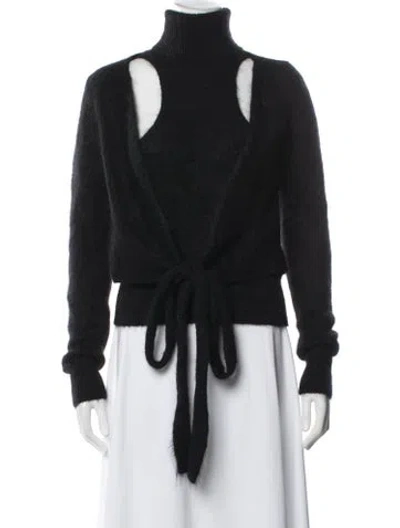 Pre-owned Ganni Turtleneck Sweater In Black