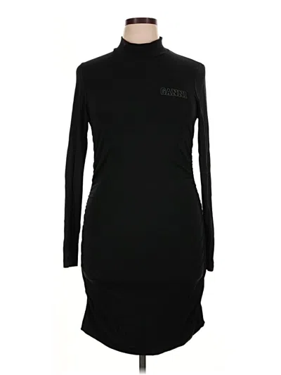Pre-owned Ganni Turtleneck Sweater In Black