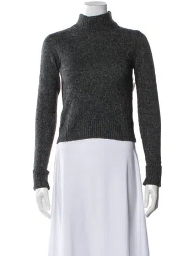 Pre-owned Ganni Turtleneck Sweater In Gray