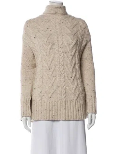 Pre-owned Ganni Turtleneck Sweater In Neutral