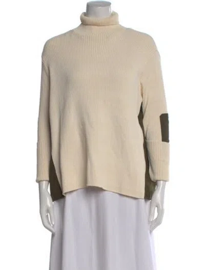 Pre-owned Ganni Turtleneck Sweater In Neutral