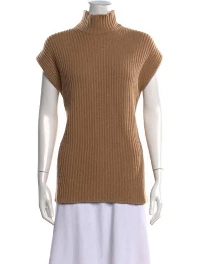 Pre-owned Ganni Turtleneck Sweater In Neutral