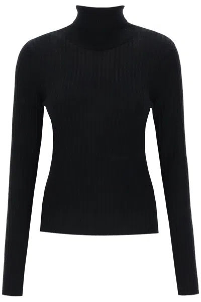 GANNI TURTLENECK SWEATER WITH BACK CUT OUT