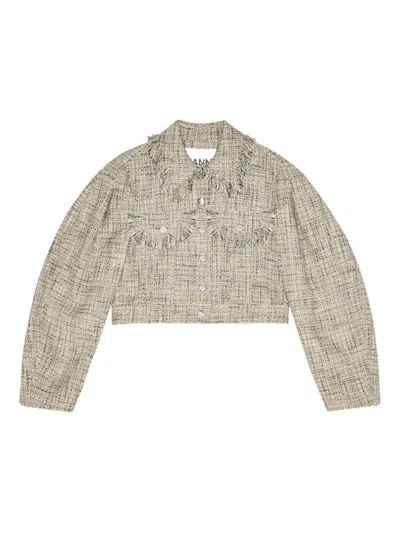 GANNI GANNI TWEED JACKET