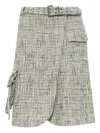 Ganni Women Tweed Midi Skirt